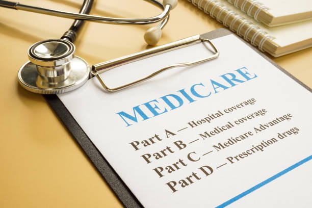 stethoscope with medicare form with parts list.